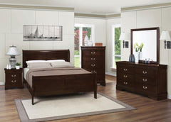 Louis Philippe Brown Eastern King Bed - MyWaynesHome #