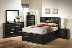Briana Black Eastern King Storage Bed - MyWaynesHome #