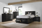 Briana Black Queen Bed 5 Pc Set - MyWaynesHome #