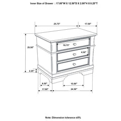 Cambridge Brown Nightstand - MyWaynesHome #