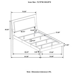 Felicity White California King Bed - MyWaynesHome #