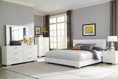 Felicity White Queen Bed 6 Pc Set - MyWaynesHome #