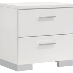 Felicity White Eastern King Bed 5 Pc Set - MyWaynesHome #