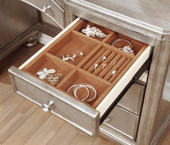 Bling Game Silver Vanity Table - MyWaynesHome #