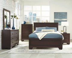 Kauffman Brown California King Bed - MyWaynesHome #