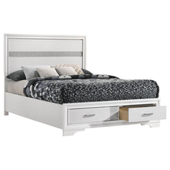Miranda White Full Storage Bed - MyWaynesHome #