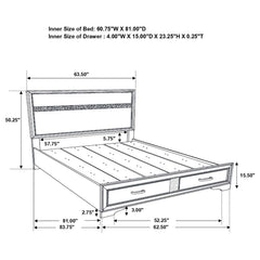 Miranda White Queen Storage Bed - MyWaynesHome #