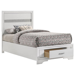 Miranda White Twin Storage Bed - MyWaynesHome #