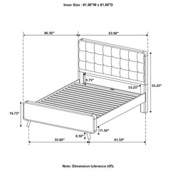 Robyn Brown Queen Bed - MyWaynesHome #