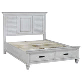 Franco Ivory Eastern King Storage Bed - MyWaynesHome #