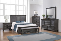 Franco Grey Queen Bed 4 Pc Set - MyWaynesHome #