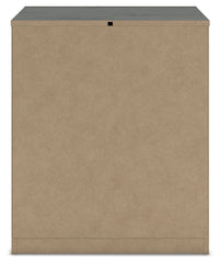 Fraluna - Two Drawer Night Stand - Charcoal