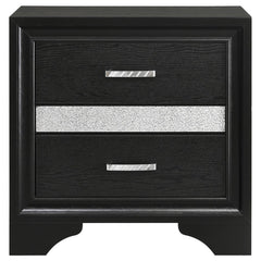 Miranda Black California King Bed 4 Pc Set - MyWaynesHome #