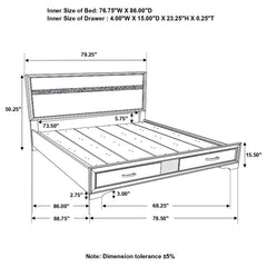 Miranda Black California King Storage Bed - MyWaynesHome #