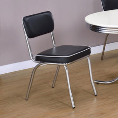 Retro Black Side Chair - MyWaynesHome #