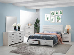 Brantford Ivory Queen Bed 4 Pc Set - MyWaynesHome #