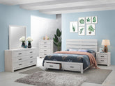 Brantford Ivory Queen Bed 5 Pc Set - MyWaynesHome #