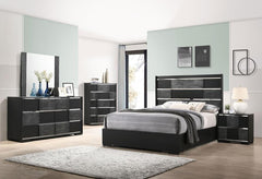 Blacktoft Black Eastern King Bed 4 Pc Set - MyWaynesHome #