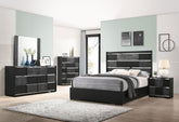 Blacktoft Black Eastern King Bed 5 Pc Set - MyWaynesHome #