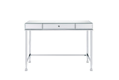 Canine - Writing Desk - Mirrored And Chrome