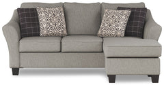 Kestrel - Queen Sofa Chaise Sleeper - Driftwood