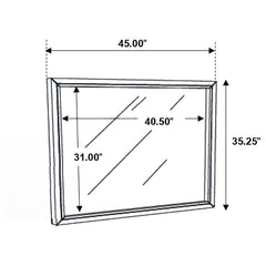 Serenity Grey Dresser Mirror - MyWaynesHome #