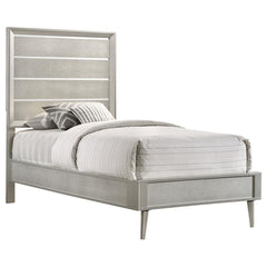 Ramon Silver Twin Bed - MyWaynesHome #