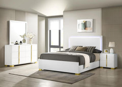 Marceline White Full Bed 4 Pc Set - MyWaynesHome #