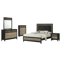 Valencia Brown Queen Bed 5 Pc Set - MyWaynesHome #