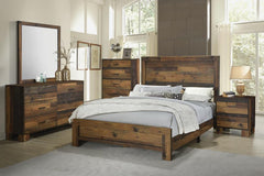 Sidney Brown Eastern King Bed 4 Pc Set - MyWaynesHome #