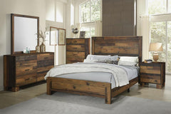 Sidney Brown Queen Bed 4 Pc Set - MyWaynesHome #