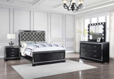 Cappola Black California King Bed 4 Pc Set - MyWaynesHome #