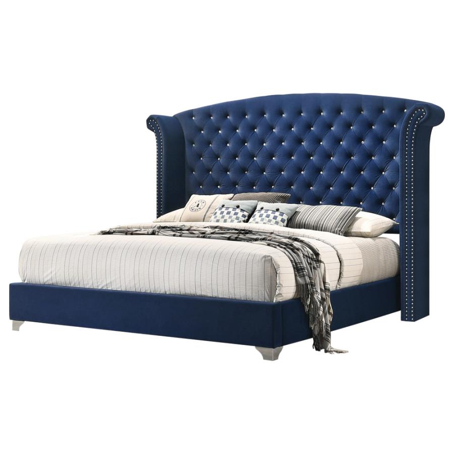 Melody Blue Eastern King Bed - MyWaynesHome #