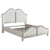 Evangeline Silver Queen Bed - MyWaynesHome #