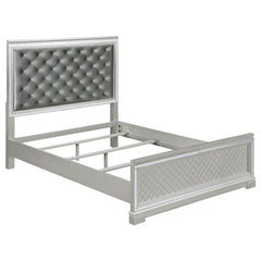 Eleanor Silver Queen Bed 4 Pc Set - MyWaynesHome #