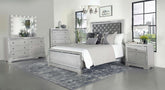 Eleanor Silver Queen Bed 5 Pc Set - MyWaynesHome #