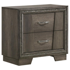 Janine Grey Queen Bed 4 Pc Set - MyWaynesHome #