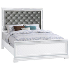 Eleanor White Queen Bed - MyWaynesHome #