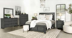 Lorenzo Grey California King Bed 5 Pc Set - MyWaynesHome #