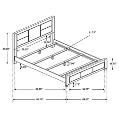 Lorenzo Grey Queen Bed 4 Pc Set - MyWaynesHome #