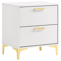 Kendall White Eastern King Bed 5 Pc Set - MyWaynesHome #