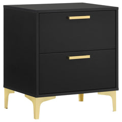 Kendall Black Queen Bed 4 Pc Set - MyWaynesHome #