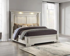 Evelyn White Queen Bed - MyWaynesHome #