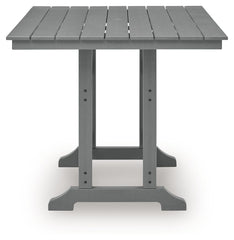 Sanctuary Beach - Square Counter Table With Umbrella Option - Dark Gray