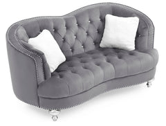 Jewel - Loveseat - Gray
