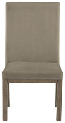 Chrestner - Dining UPH Side Chair (Set of 2) - Gray / Brown