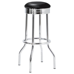 Theodore Black Swivel Bar Stool - MyWaynesHome #