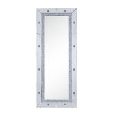 Noralie - 63" X 26" Floor Mirror - Mirrored & Faux Diamonds