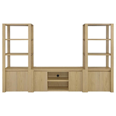 Laurelton - 3 Piece Entertainment Center TV Stand - Light Oak