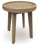 Marina Sun - Round End Table - Beige